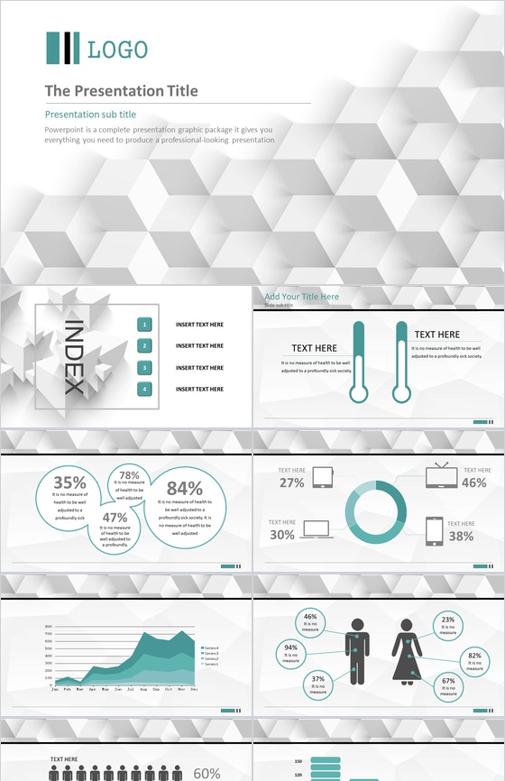 极简万能商务简洁通用PPT模板
