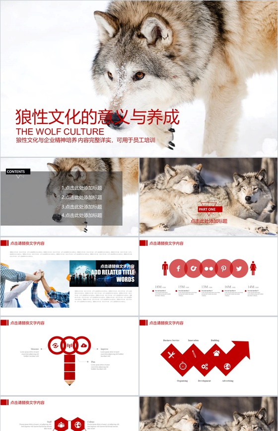 企业文化团队精神培训员工培训PPT模板