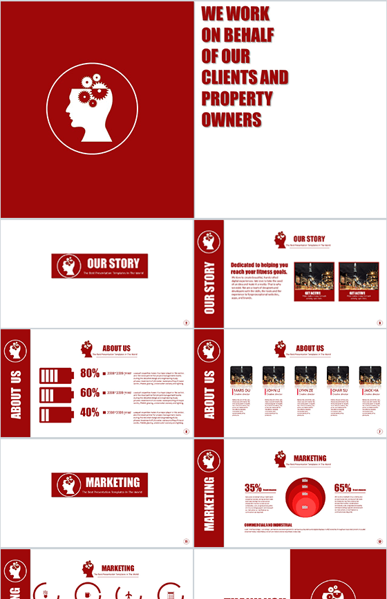 大气简单商务通用PPT模板