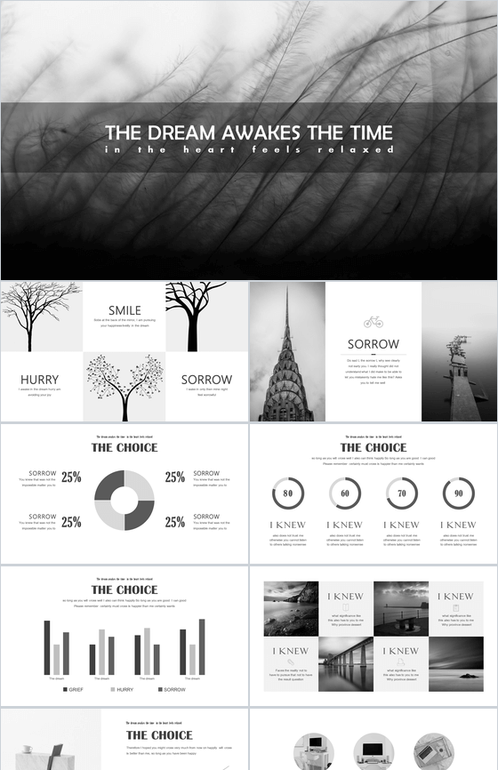 黑色商务欧美大气高端企业商务通用PPT模板