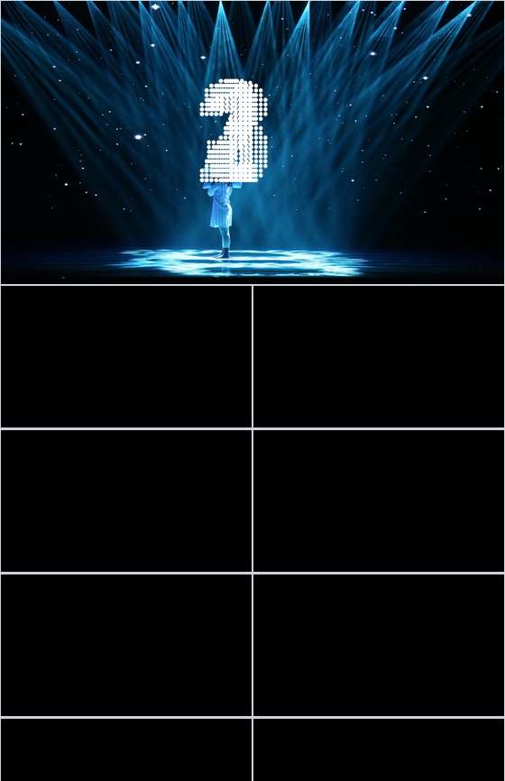 舞台灯光影粒子倒计时创意十足PPT模板