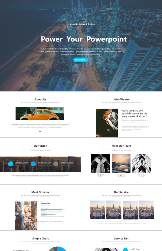 唯美欧美杂志风风景产品发布PPT模板