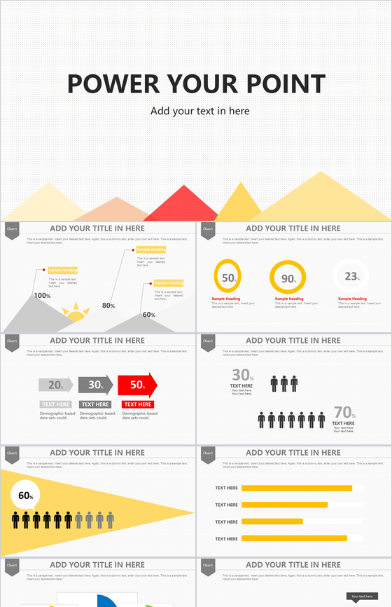 扁平商务白色大气通用商务PPT模板
