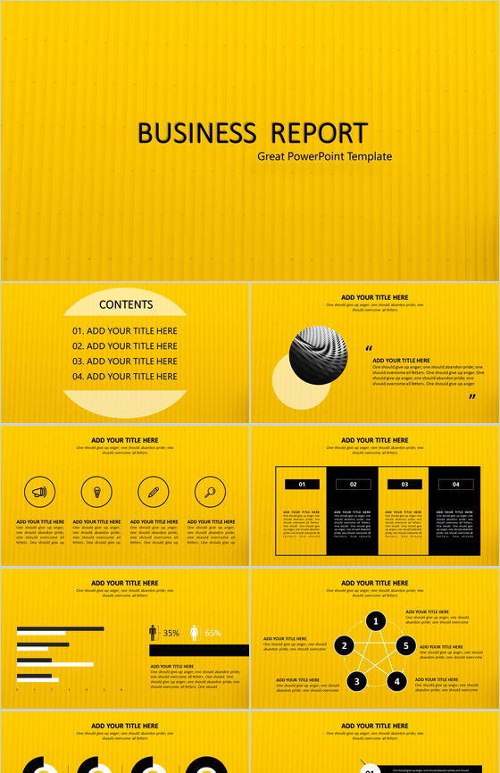 公司工作汇总PPT模板