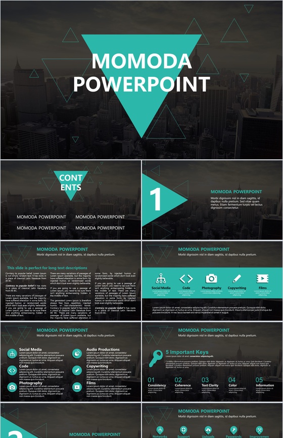 欧美商务文化公司年终总结企业规划PPT模板