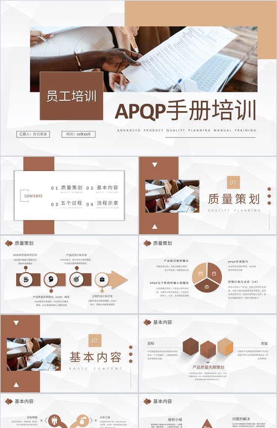 部门员工APQP手册培训项目过程审核标准要求学习PPT模板