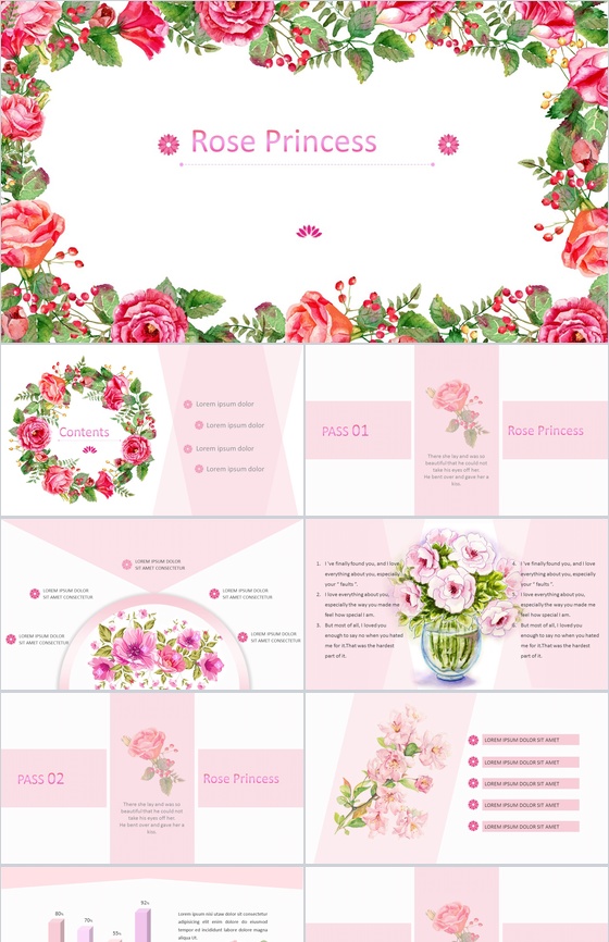 淡雅简约小清新产品发布宣传PPT模板