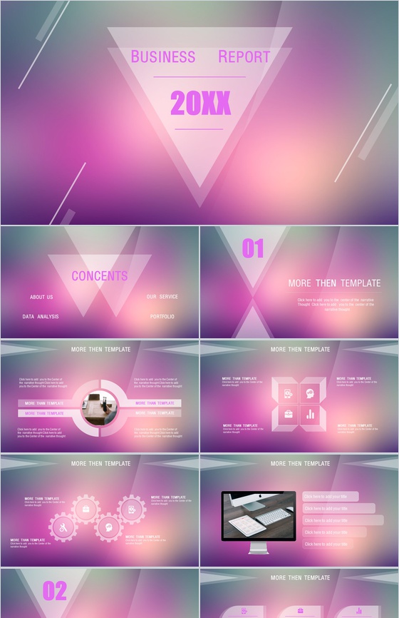 大气精美欧美商务产品发布宣传PPT模板