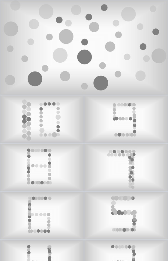 倒计时粒子风格PPT模版