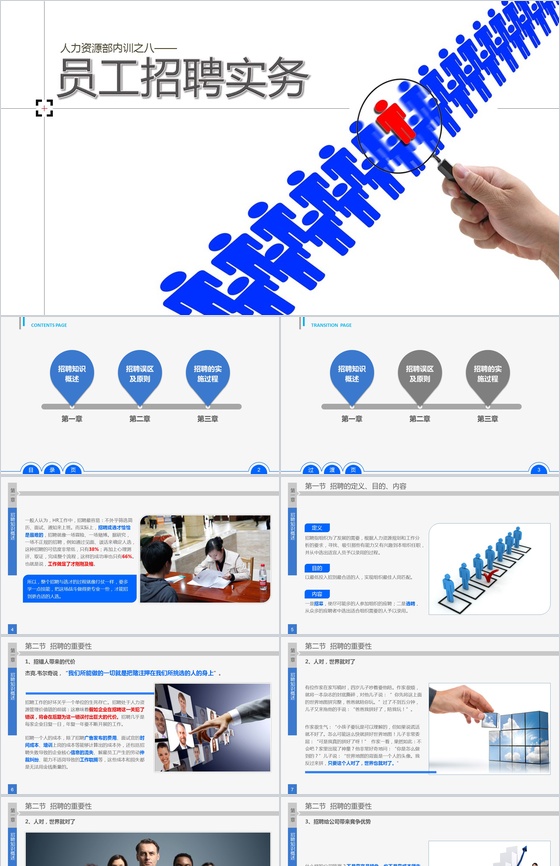 员工招聘实务标准PPT模板