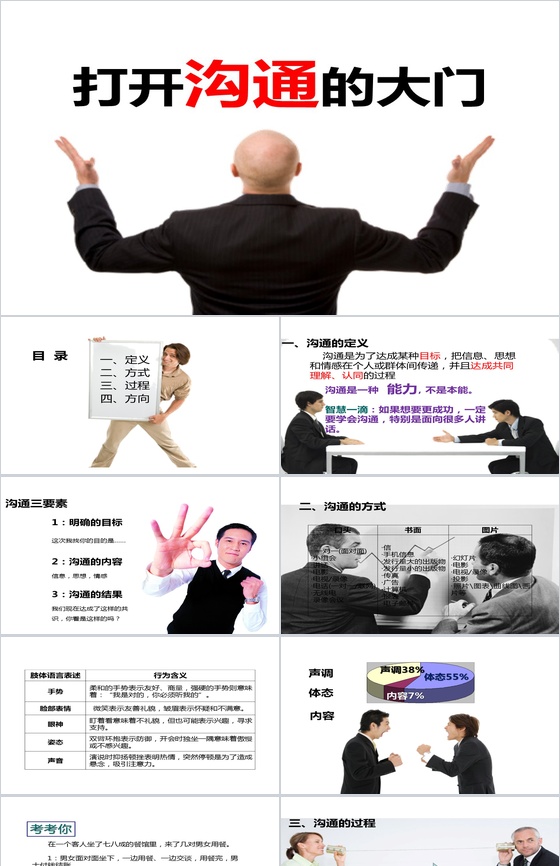 职场沟通技巧培训PPT模板