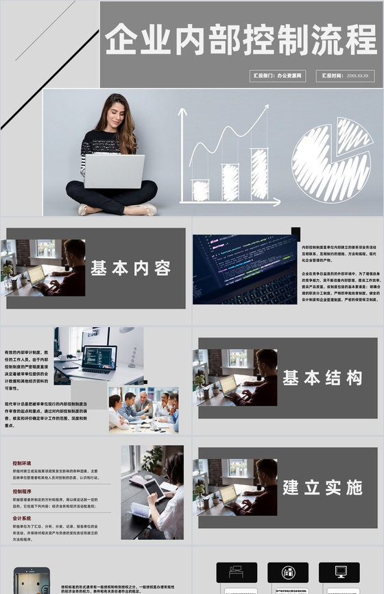 企业内部会计控制应用指引简介流程总结PPT模板