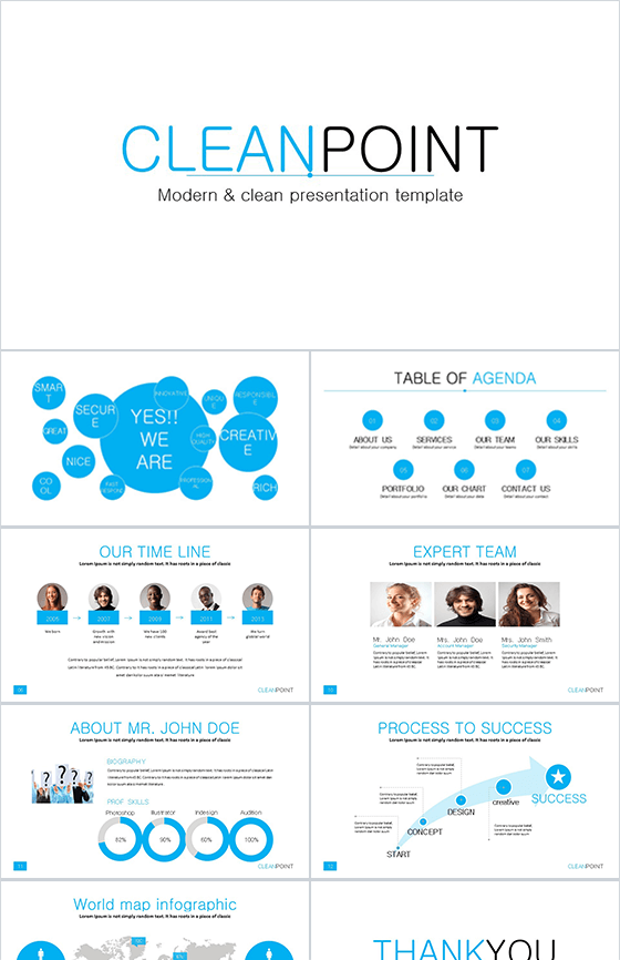 白色极简动态商务通用模板