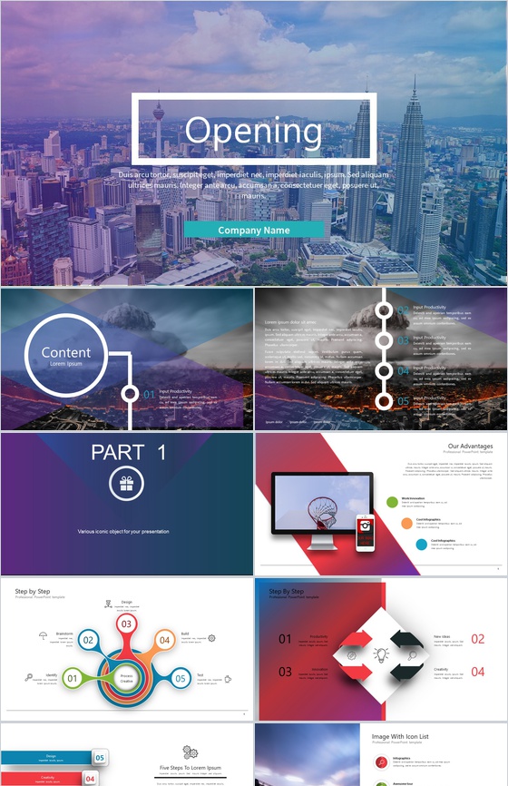 唯美设计欧美时尚杂志工作汇报PPT模板