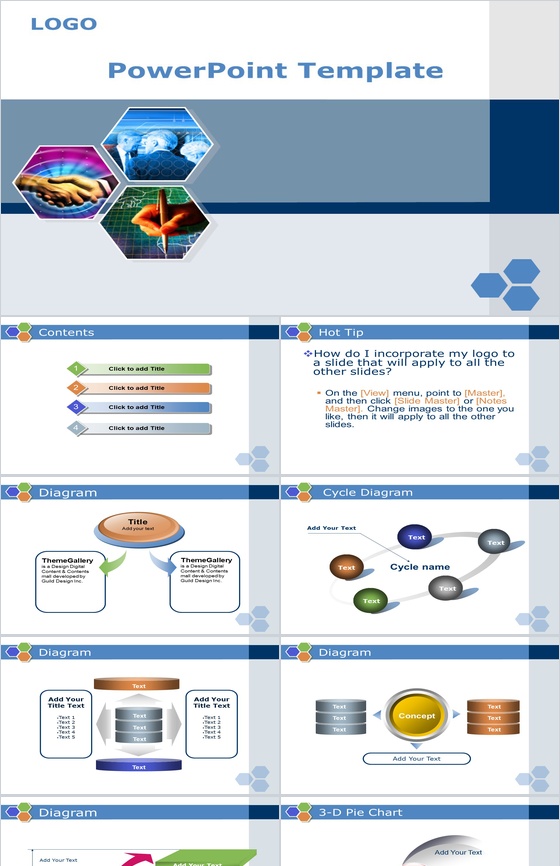 简洁大气商务汇报PPT模板