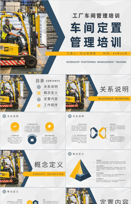 车间定置管理培训工厂生产提案改善工作汇报PPT模板