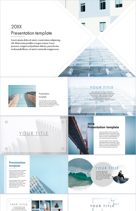 大方雅典时尚简约个人实习转正述职报告PPT模板