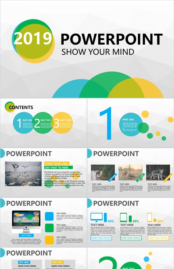 清新简约述职报告转正工作总结汇报PPT模板