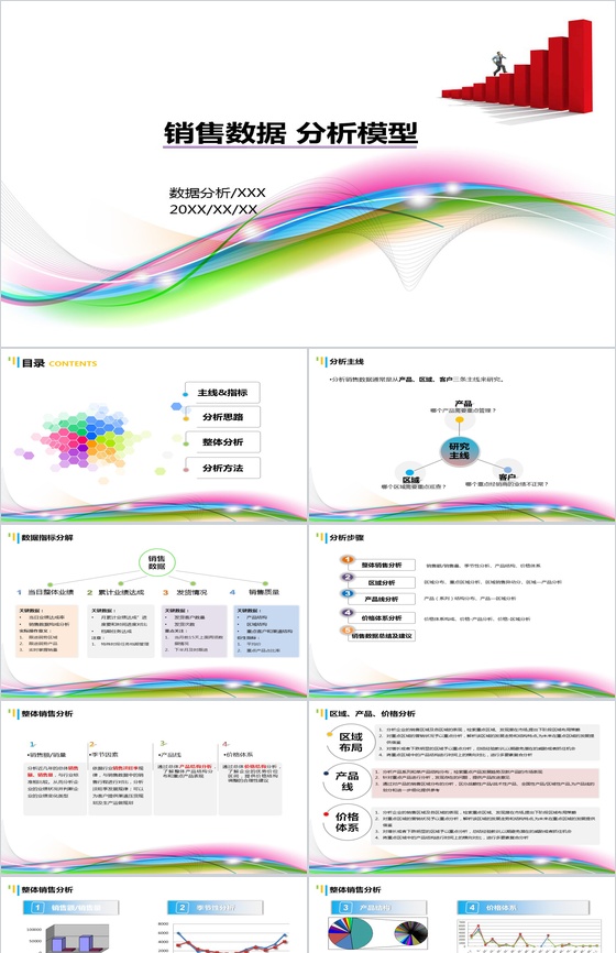 公司企业销售数据分析PPT模板